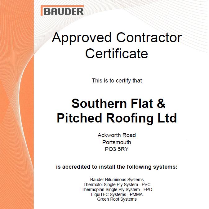 Bauder Approved Contractor